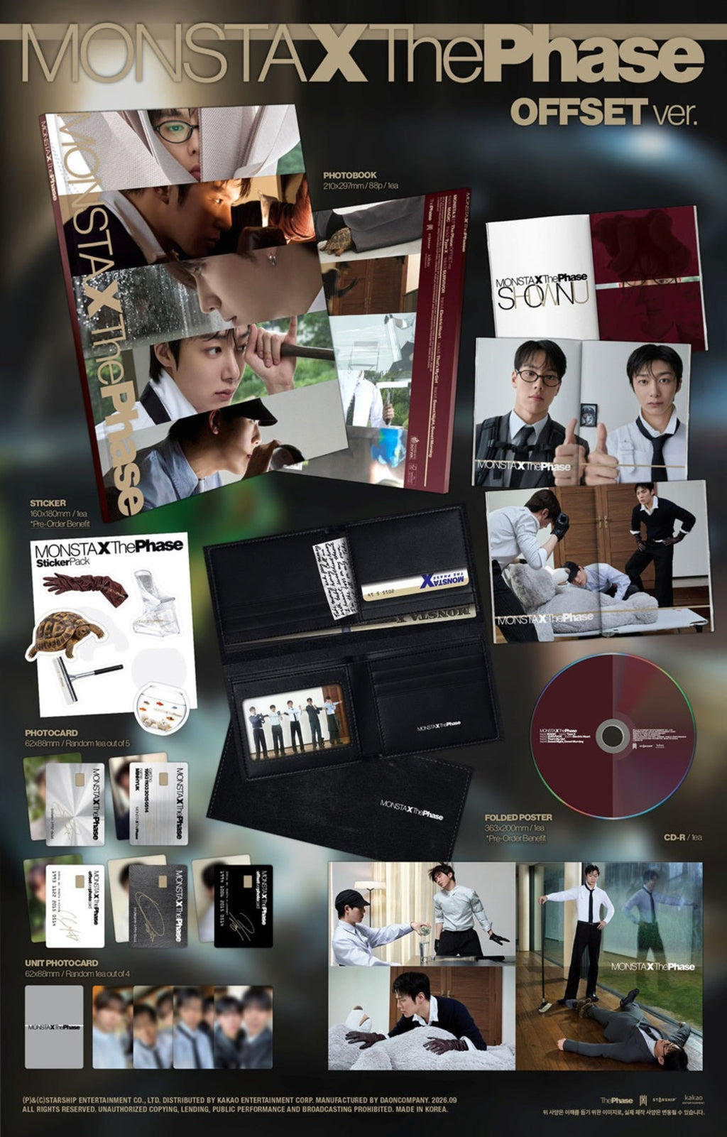 (Pre Order) MonstaX - The Phase: Offset Ver.