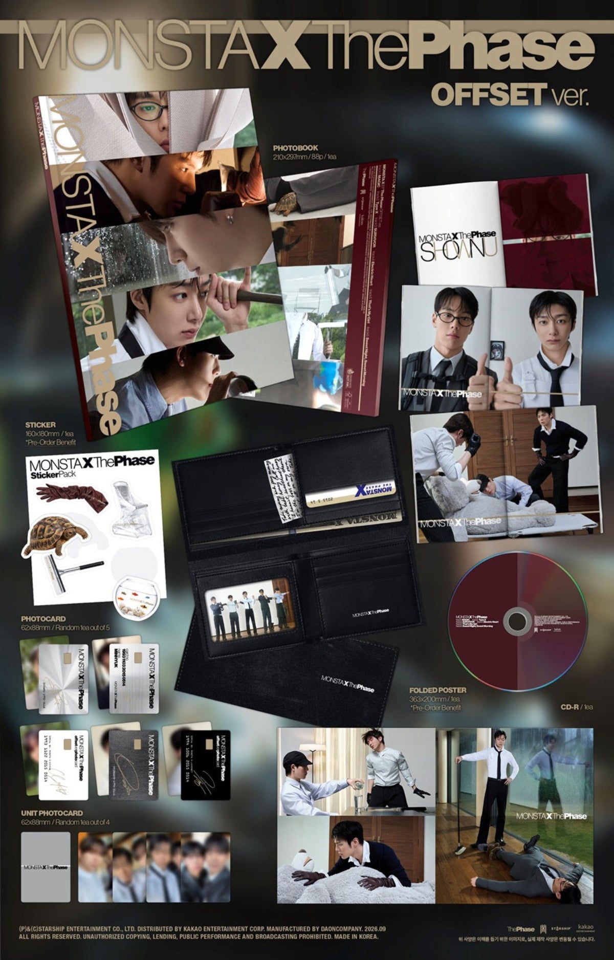 (Pre Order) MonstaX - The Phase: Offset Ver.