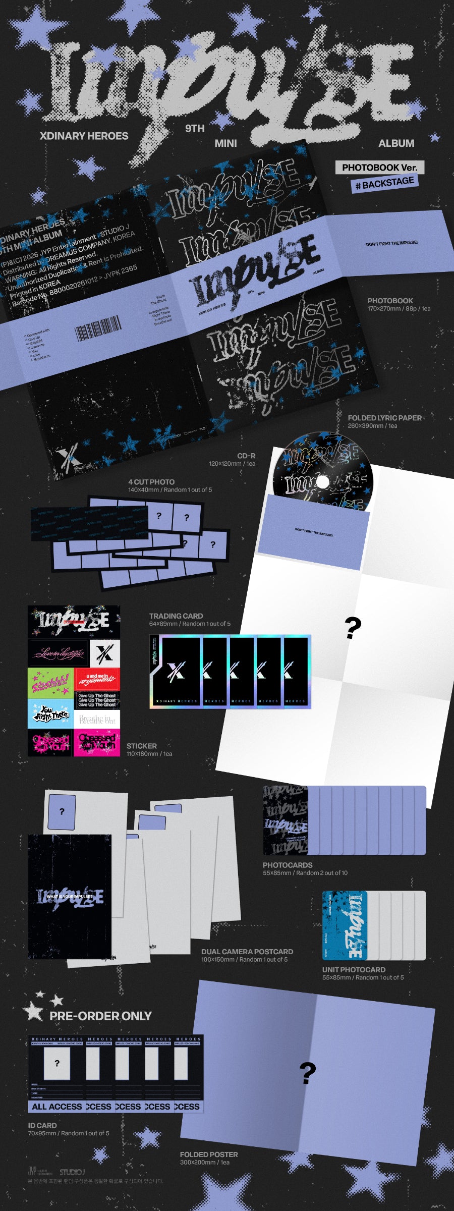 (Pre Order) Xdinary Heroes - Impulse: Photobook Ver.