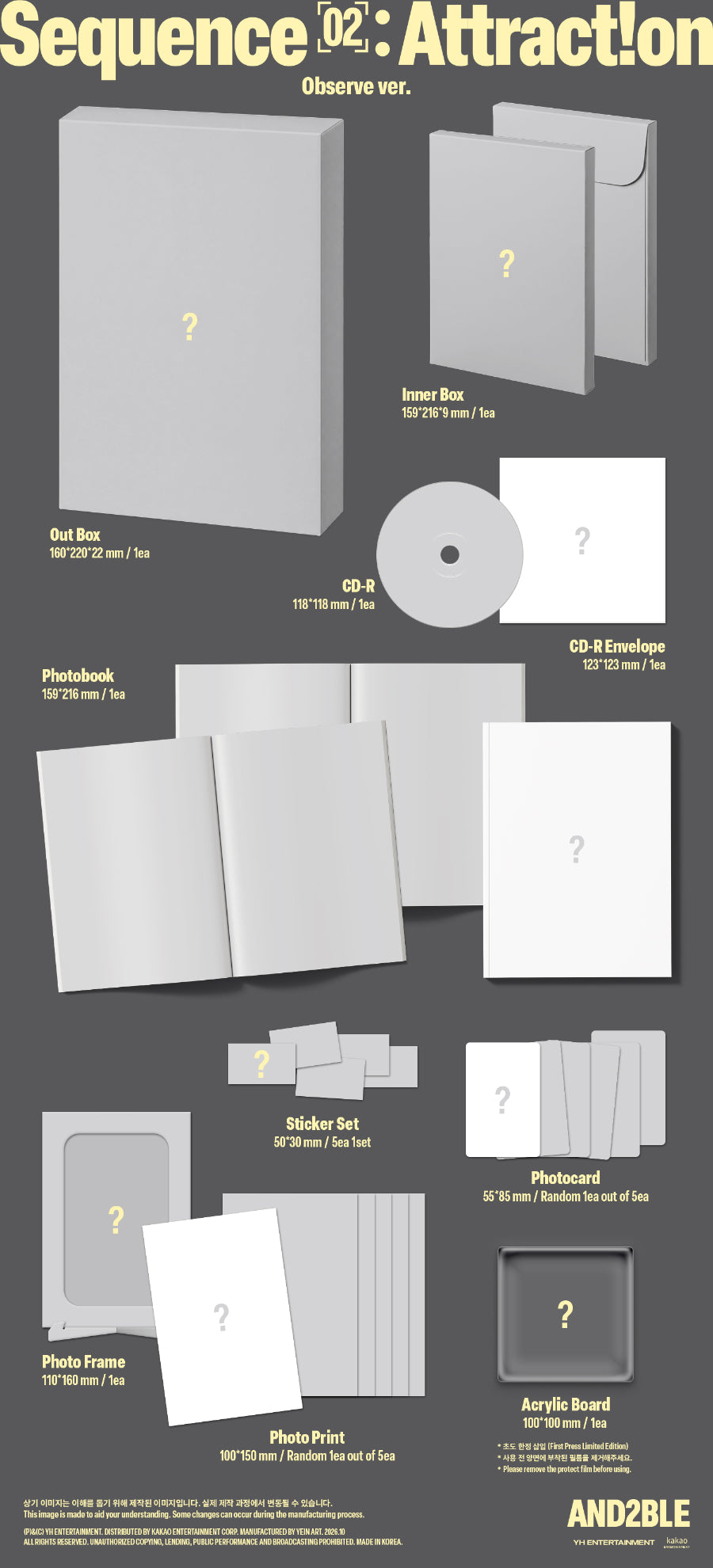 ⏳ And2ble - Sequence 02: Attraction - Photobook Ver.
