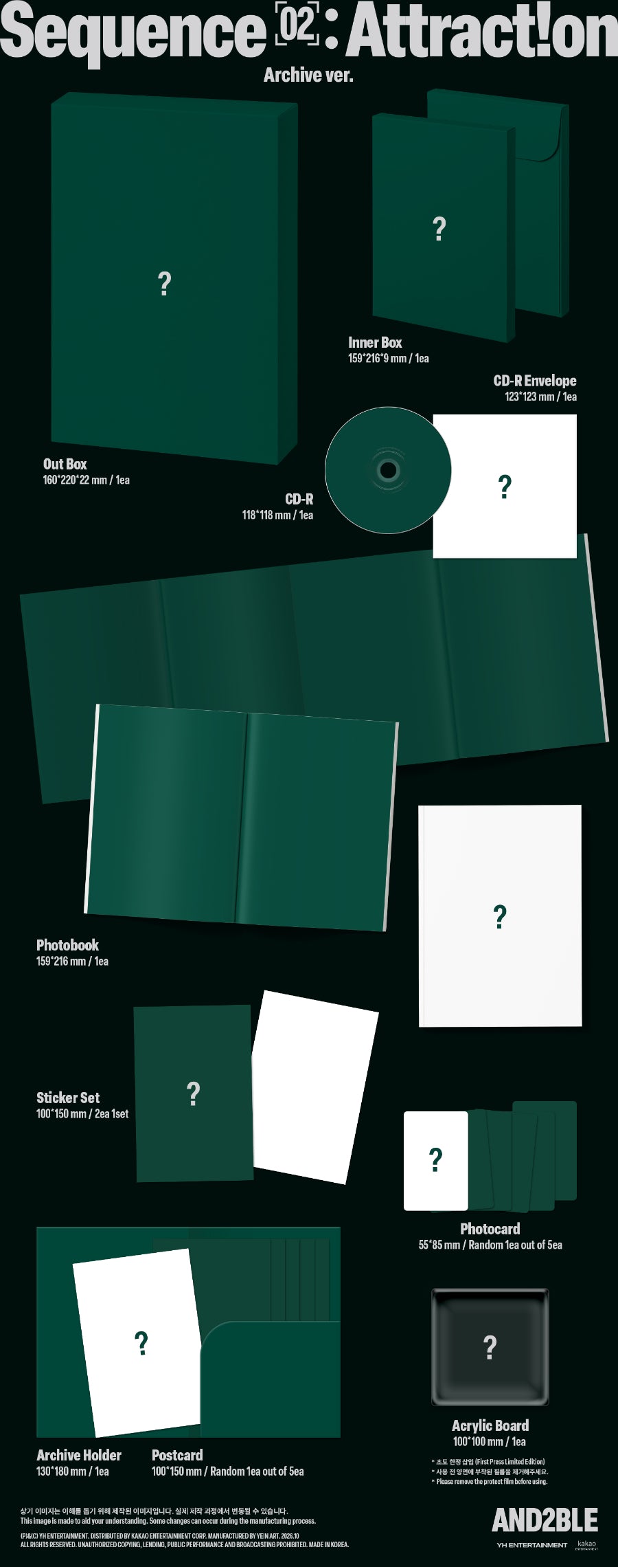 ⏳ And2ble - Sequence 02: Attraction - Photobook Ver.