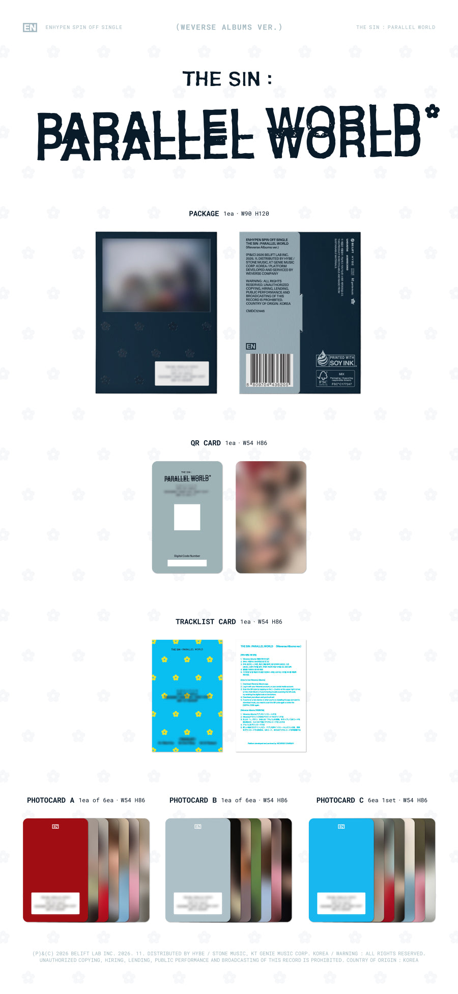 ⏳ Enhypen - The Sin: Parallel World: Weverse Album