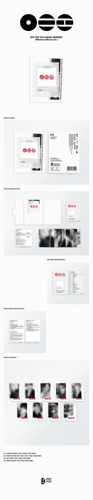 BTS - ARIRANG Weverse Album / Weverse POB - KPop Idol