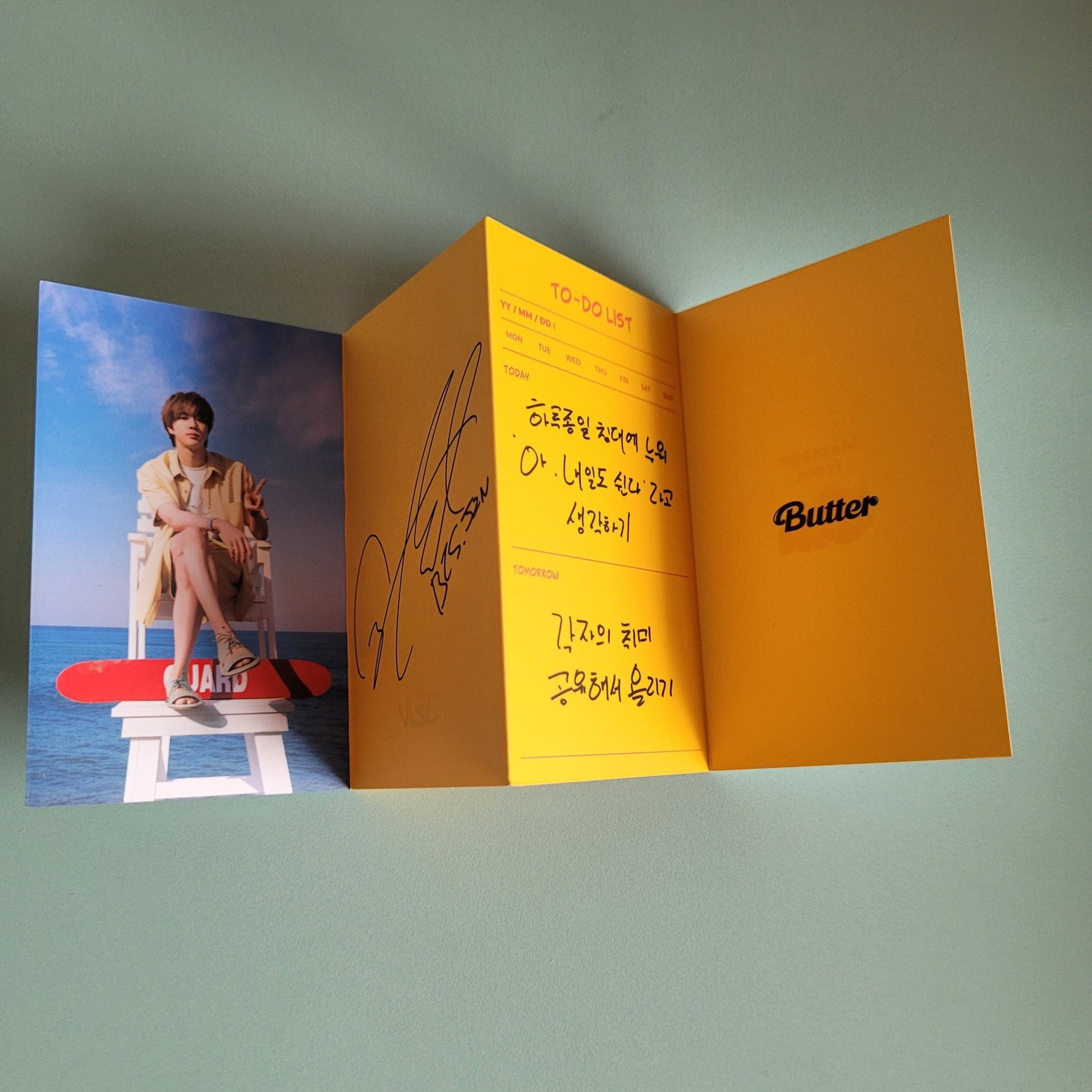 BTS Butter: Message Card - Jin - KPop Idol