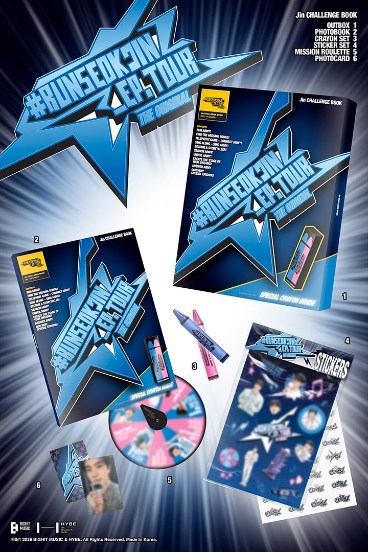 BTS Jin - RUNSEOKJIN_EP.TOUR in GOYANG Set - KPop Idol