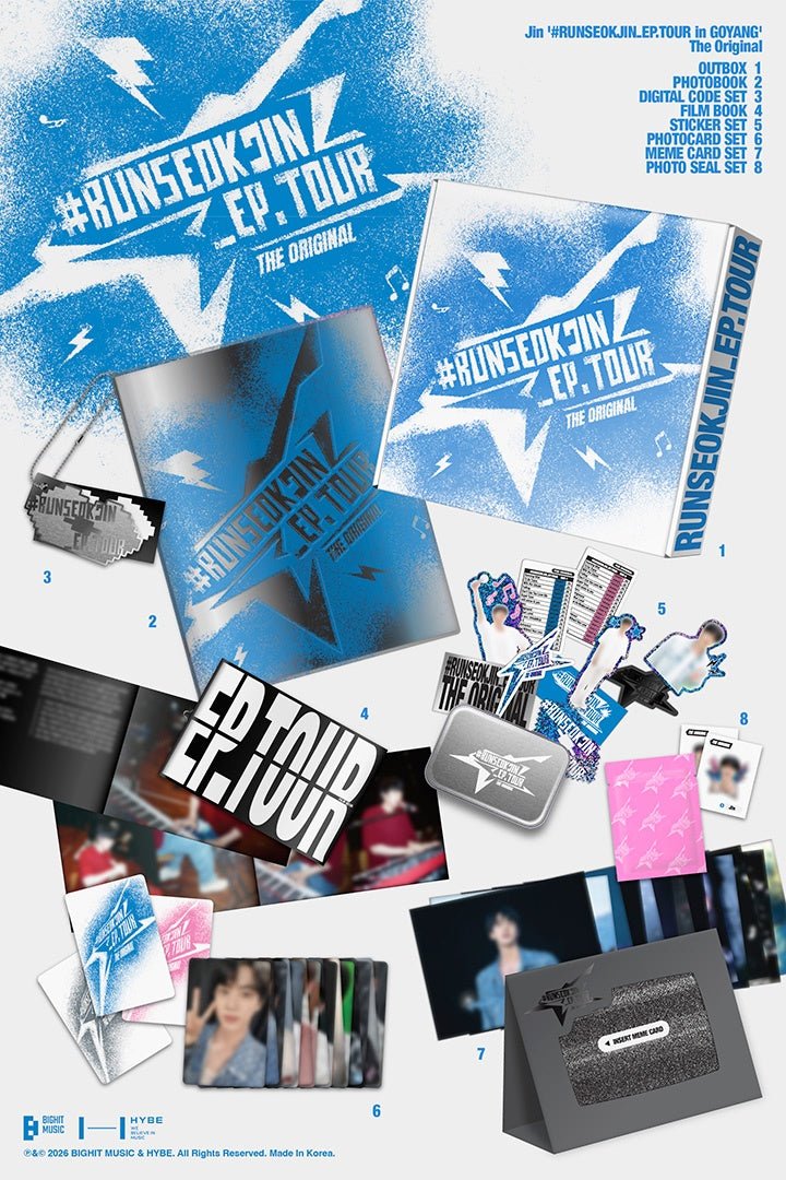 BTS Jin - RUNSEOKJIN_EP.TOUR in GOYANG Set - KPop Idol