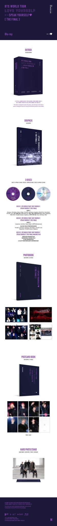 BTS - Love Yourself: Speak Yourself The Final Blu - Ray - KPop Idol