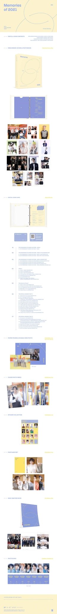 BTS - Memories of 2021 Digital Code - KPop Idol
