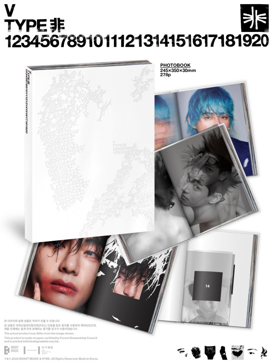BTS V - V Type 非 Photobook - KPop Idol