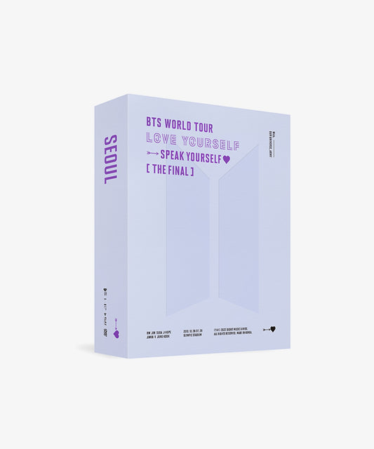 BTS WORLD TOUR ‘LOVE YOURSELF : SPEAK YOURSELF’ [THE FINAL] DVD - KPop Idol