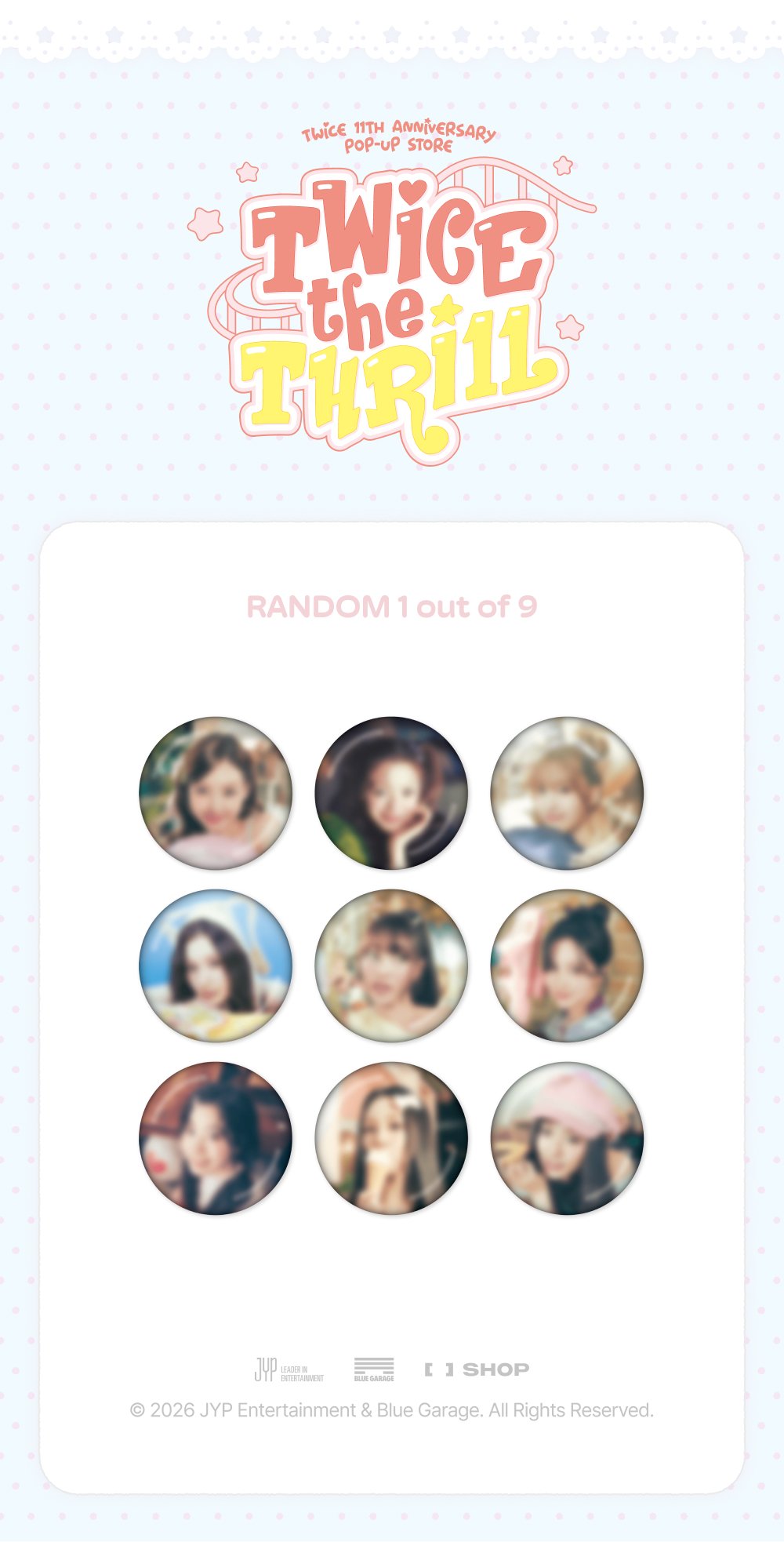 ⏳ Twice - Twice the Thrill Pop Up Official MD: SECRET CAN BADGE