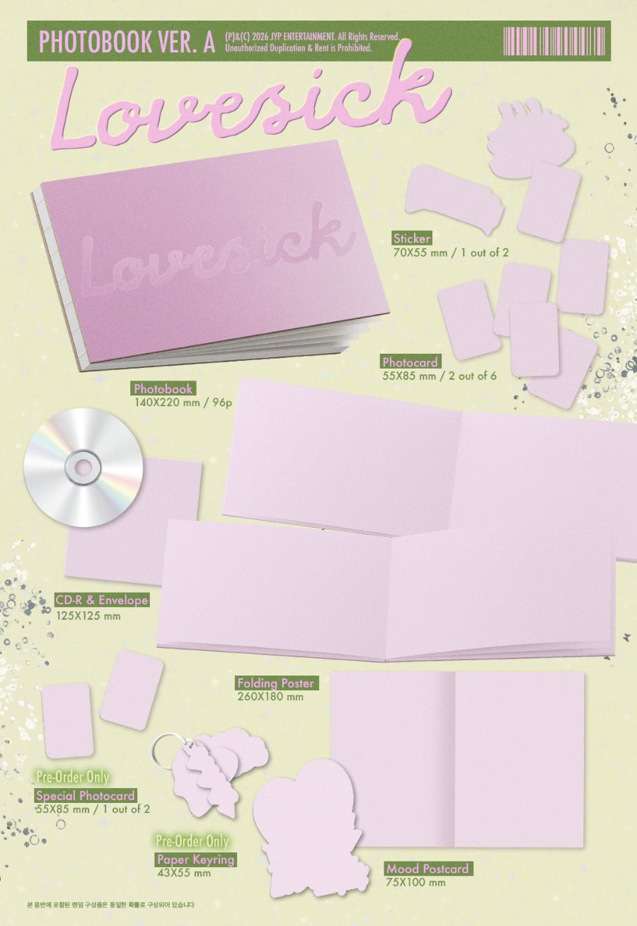 ⏳ Chaeryeong - Lovesick: Photobook Ver. - KPop Idol