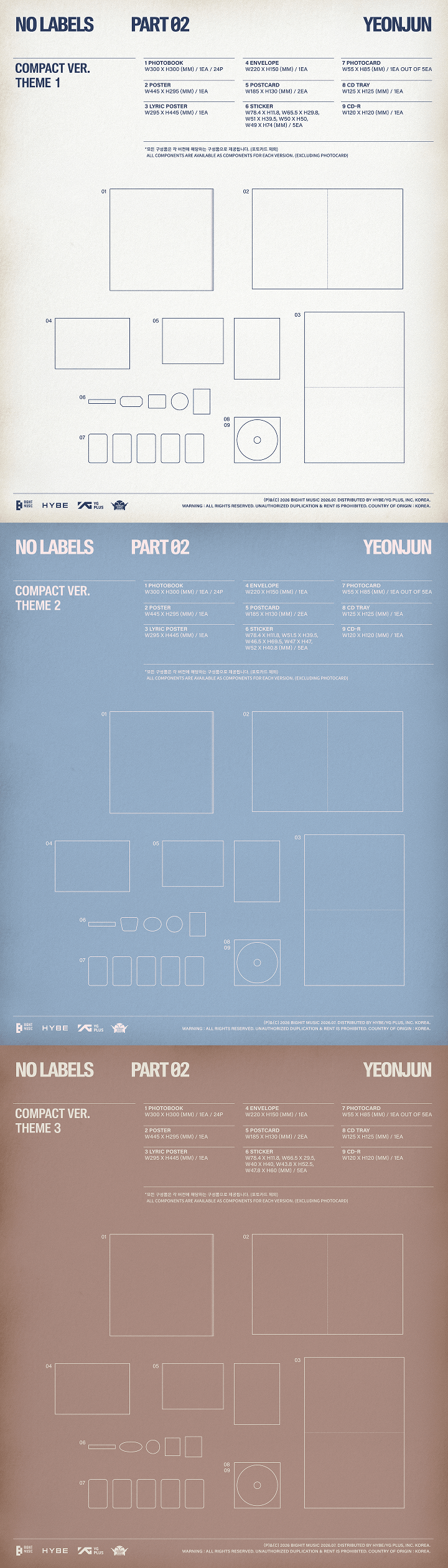 (Pre Order) Yeonjun - No Labels: Part 02 - Compact Ver.