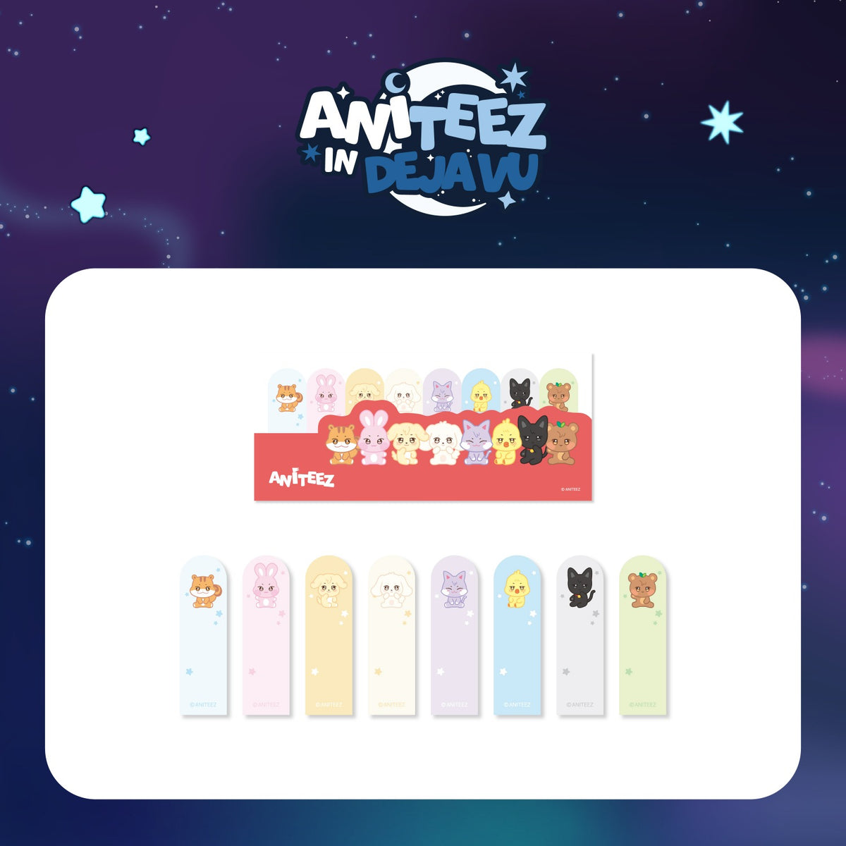 (Pre Order) Ateez - Aniteez in Deja Vu: INDEX STICKY MEMO SET