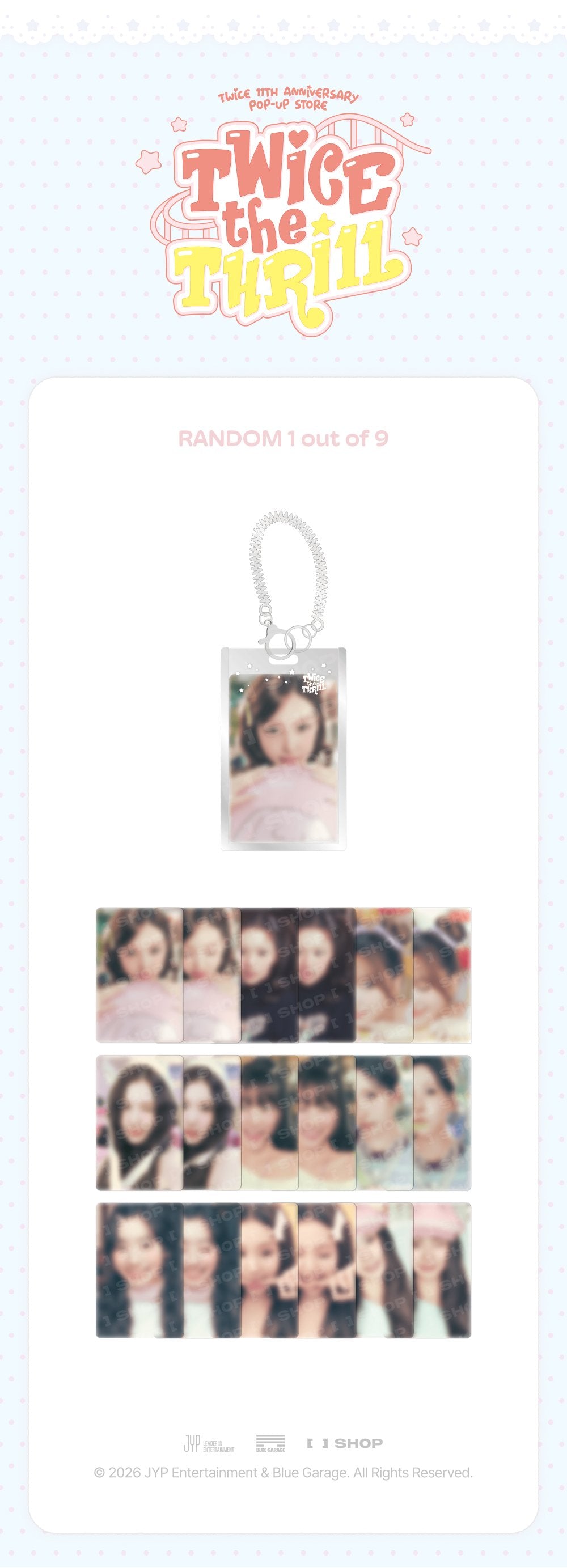 ⏳ Twice - Twice the Thrill Pop Up Official MD: SECRET LENTICULAR KEYRING