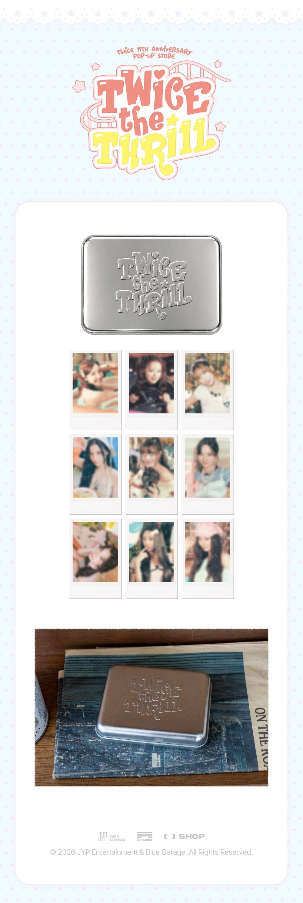 ⏳ Twice - Twice the Thrill Pop Up Official MD: INSTANT PHOTO SET