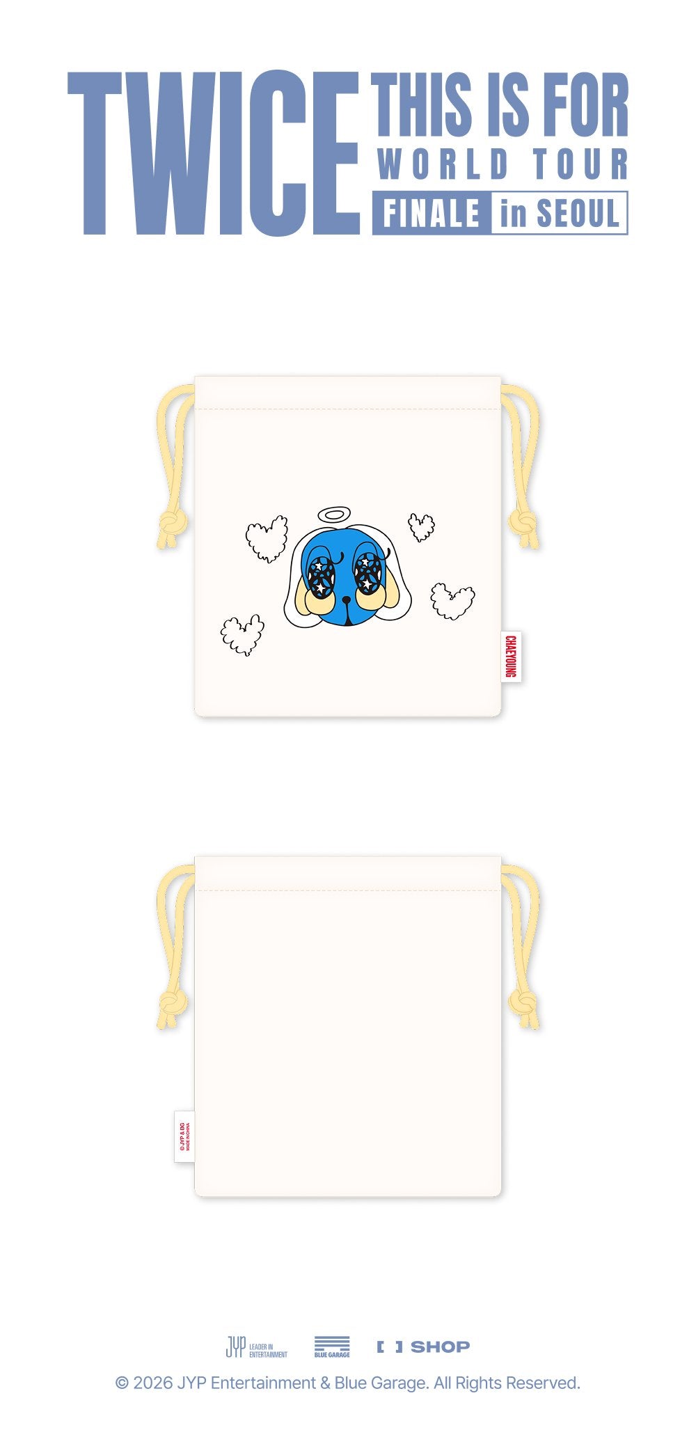 (Pre Order) Twice - 2026 This is For World Tour Finale in Seoul Official MD - CHAEYOUNG STRING POUCH