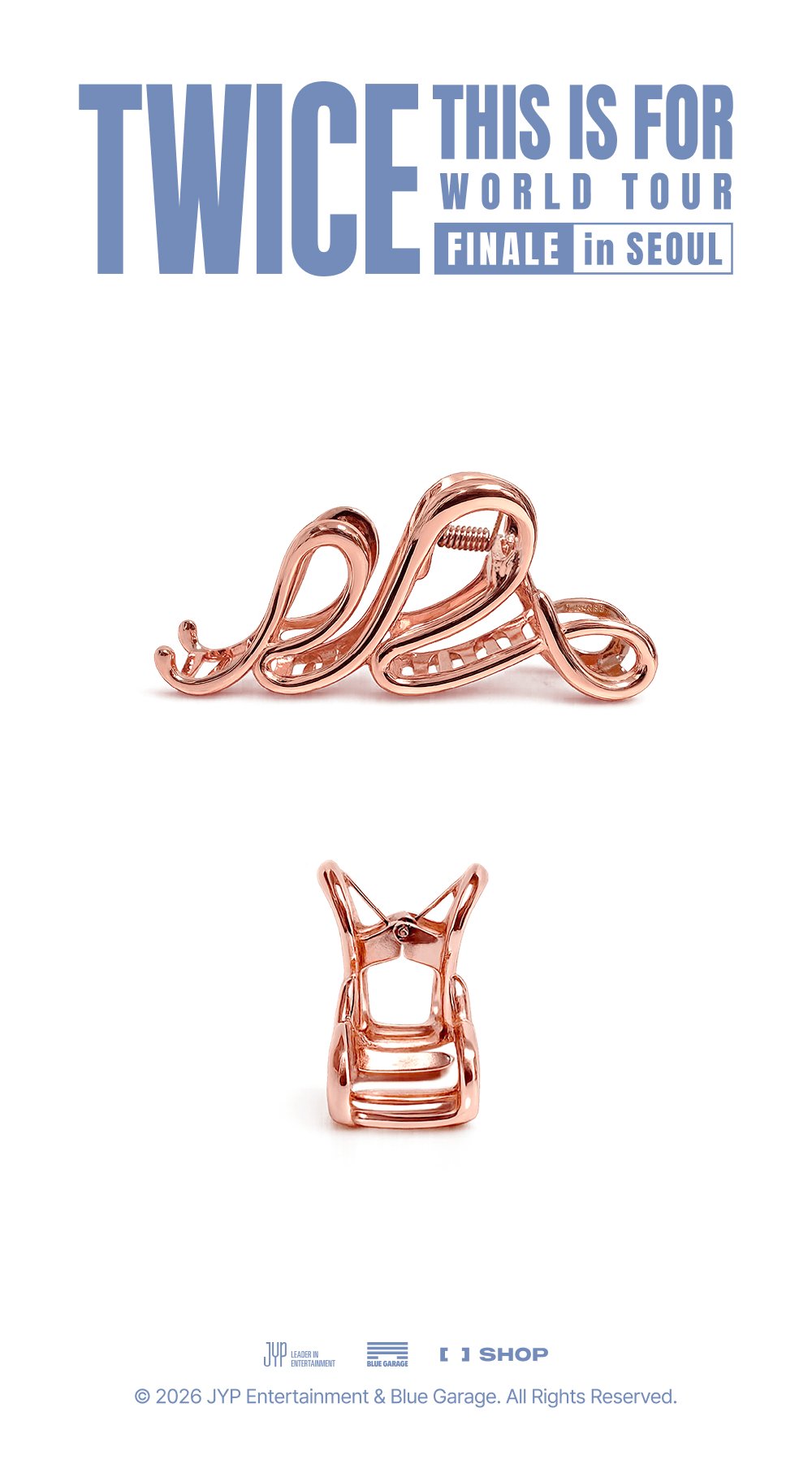 (Pre Order) Twice - 2026 This is For World Tour Finale in Seoul Official MD - MOMO HAIR CLIP
