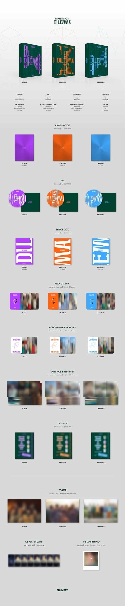 Enhypen - Dimension: Dilemma (version choice) - KPop Idol