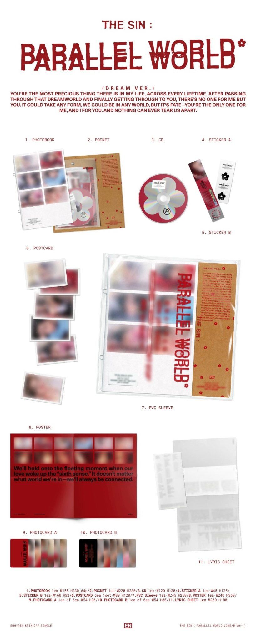 ⏳ Enhypen - The Sin: Parallel World: Photobook Ver. - KPop Idol