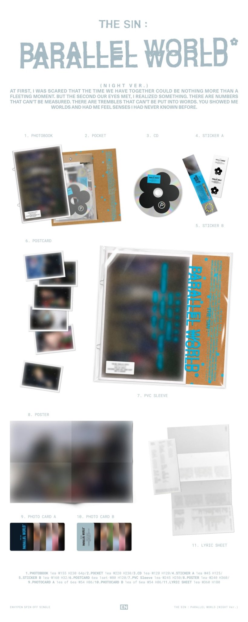 ⏳ Enhypen - The Sin: Parallel World: Photobook Ver. - KPop Idol