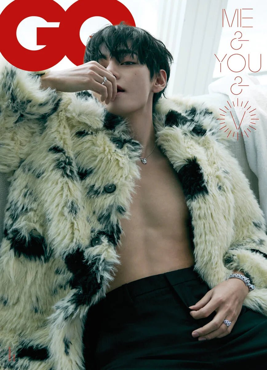 GQ Korea Magazine FEB26. Cover: V of BTS - KPop Idol