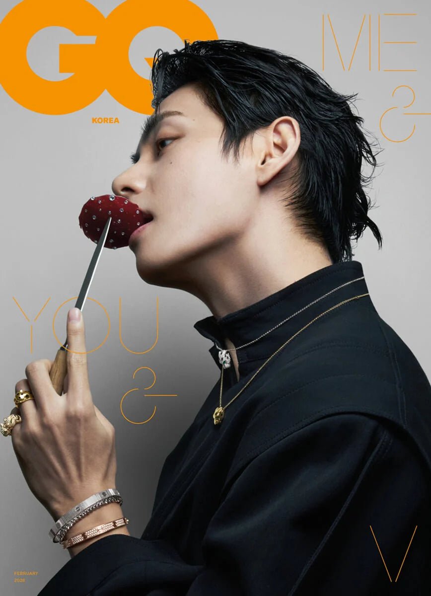 GQ Korea Magazine FEB26. Cover: V of BTS - KPop Idol