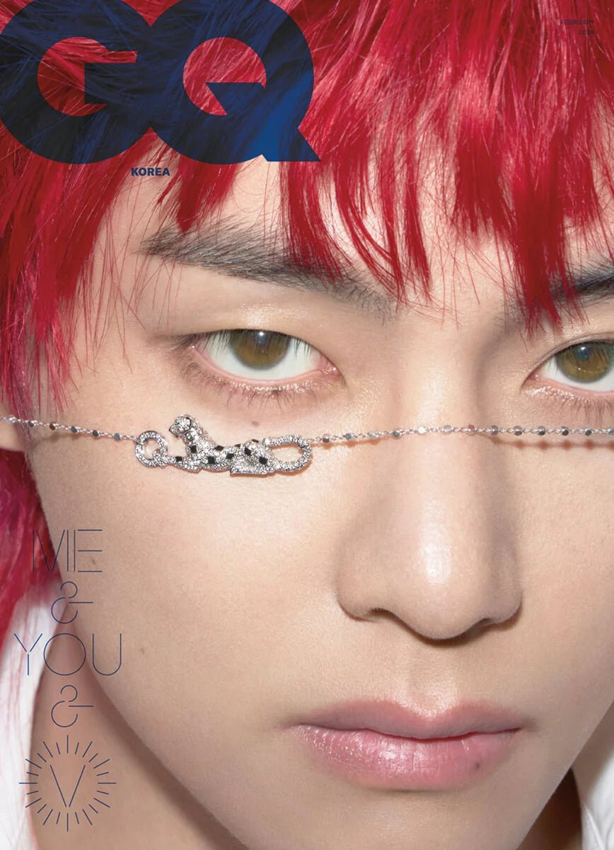 GQ Korea Magazine FEB26. Cover: V of BTS - KPop Idol