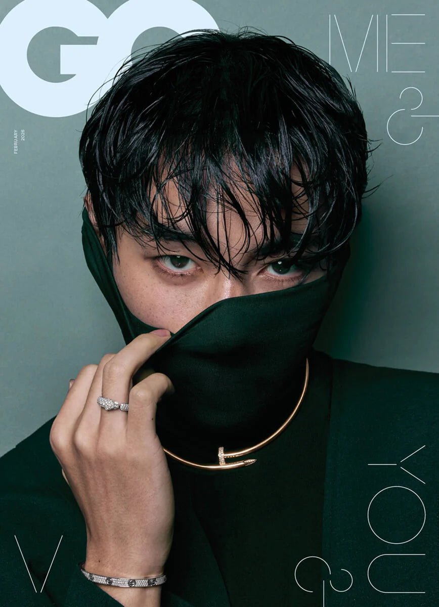 GQ Korea Magazine FEB26. Cover: V of BTS - KPop Idol