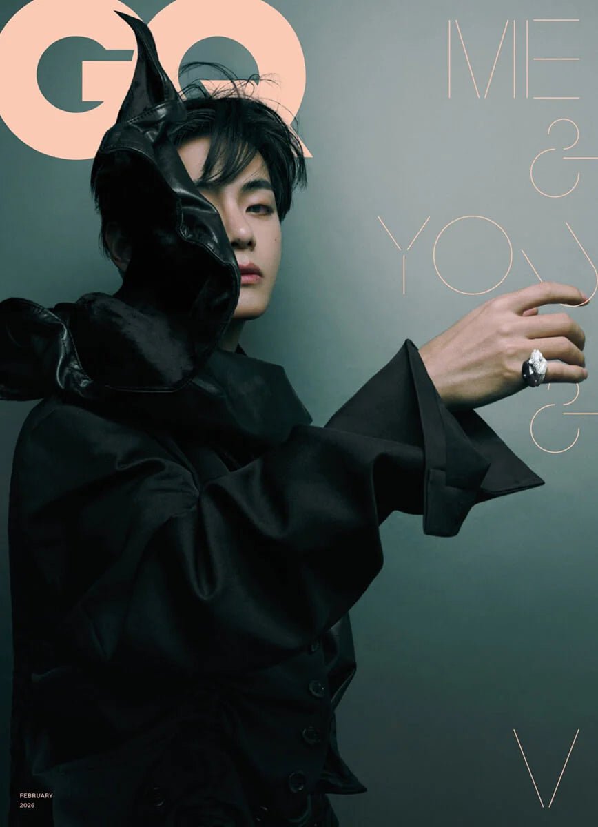 GQ Korea Magazine FEB26. Cover: V of BTS - KPop Idol