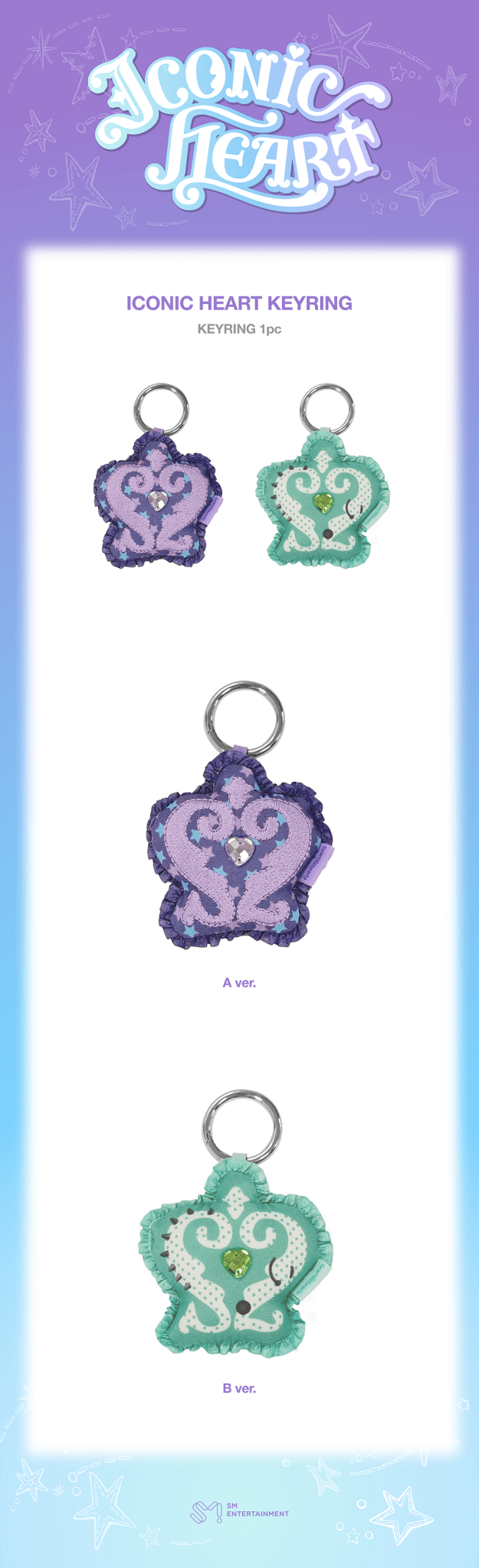 ⏳ Hearts2Hearts - Iconic Heart Official MD: ICONIC HEART KEYRING - KPop Idol