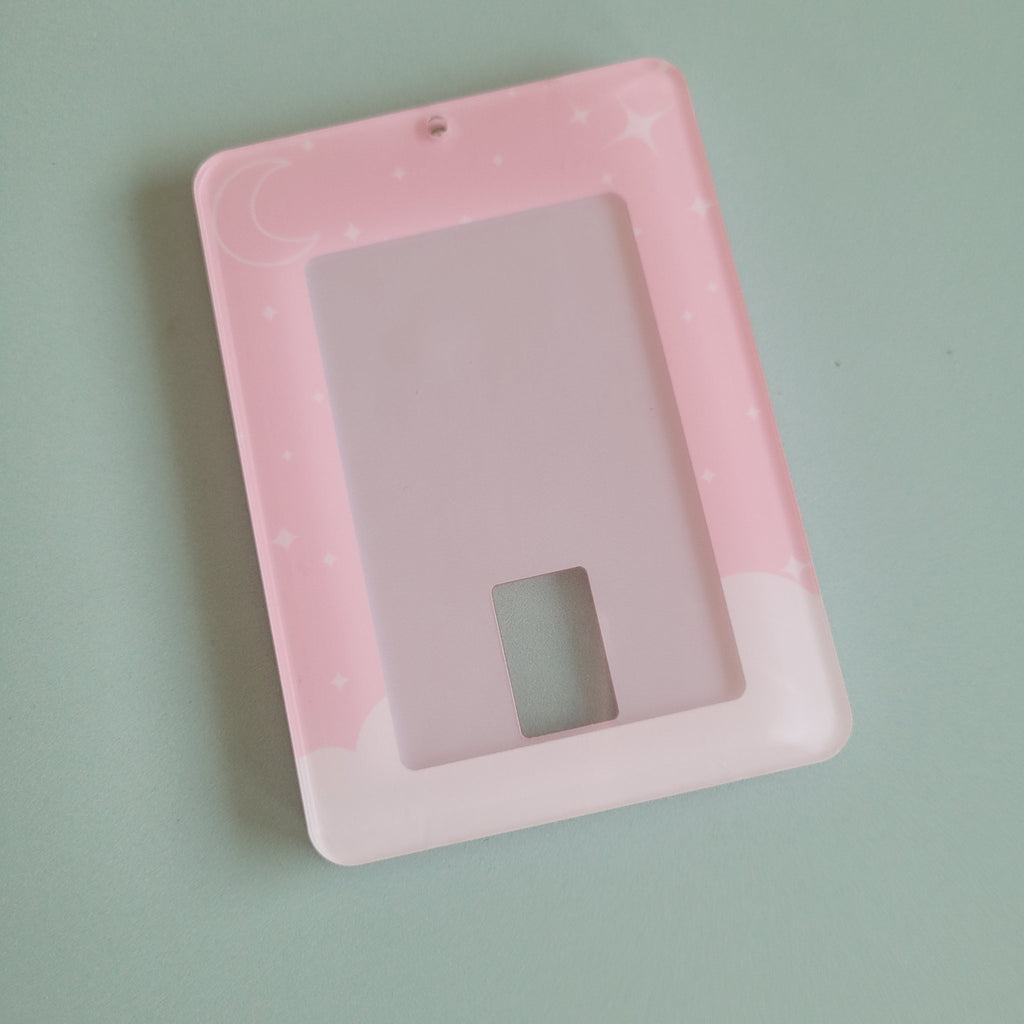 Holo Moon: Pink Celestial Photocard Holder - KPop Idol