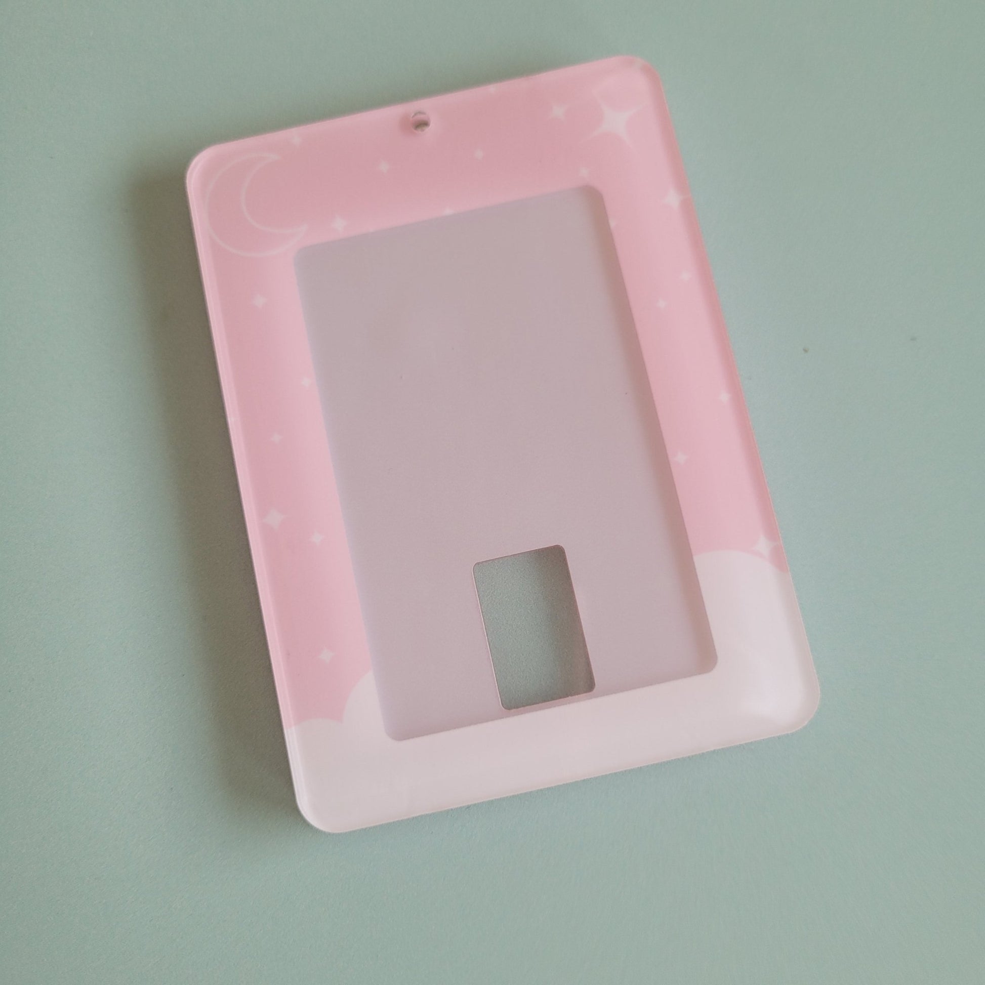 Holo Moon: Pink Celestial Photocard Holder - KPop Idol