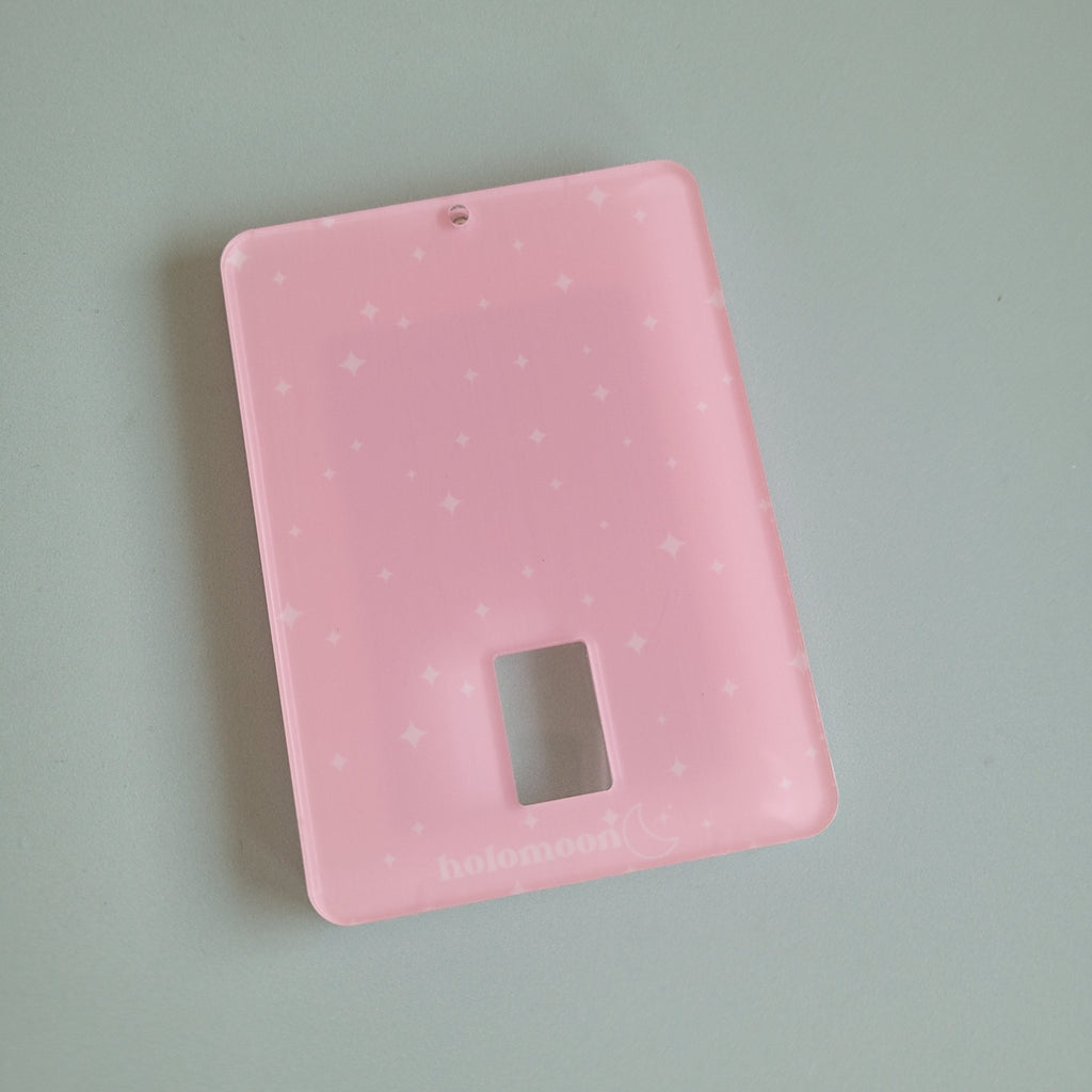 Holo Moon: Pink Celestial Photocard Holder - KPop Idol