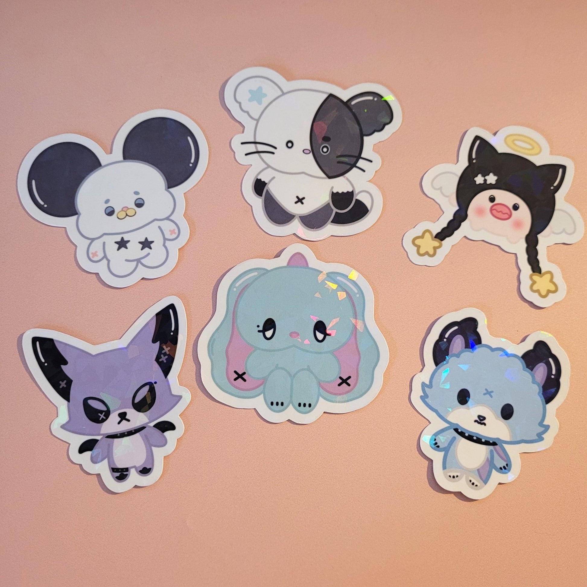 Holo Moon Stationery ✨ Holographic Sticker Set - XDINARY MONSTERS - KPop Idol