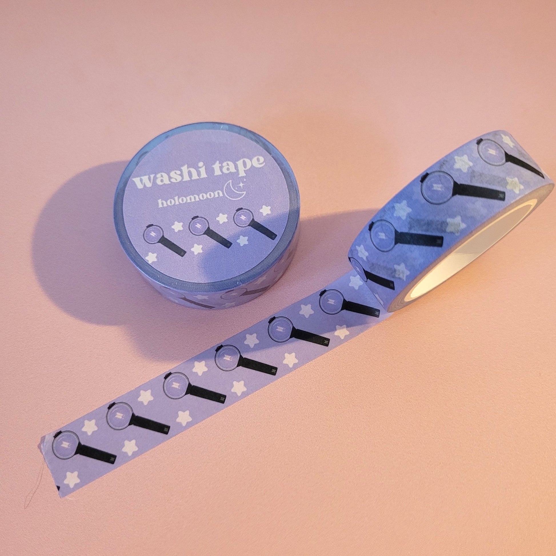 Holo Moon Stationery ✨Washi Tape - BTS Lightstick - KPop Idol