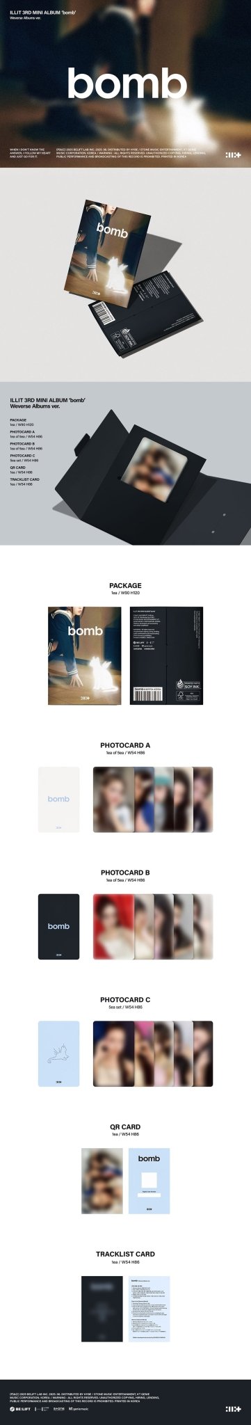 Illit - Bomb Weverse Album Ver - KPop Idol