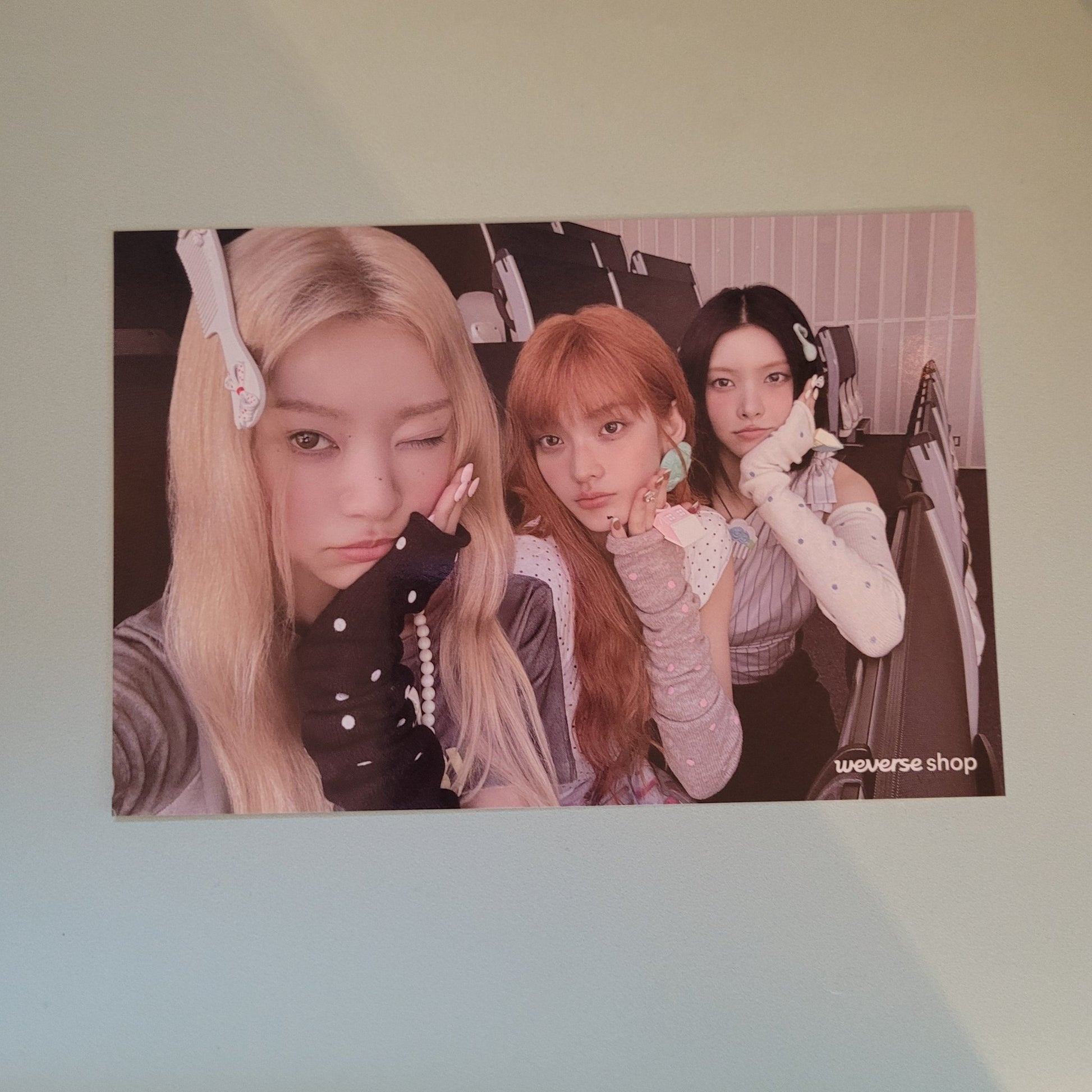 ILLIT - Not Cute Anymore POB: Weverse Shop Photo Postcard - Moka, Iroha & Yunah - KPop Idol