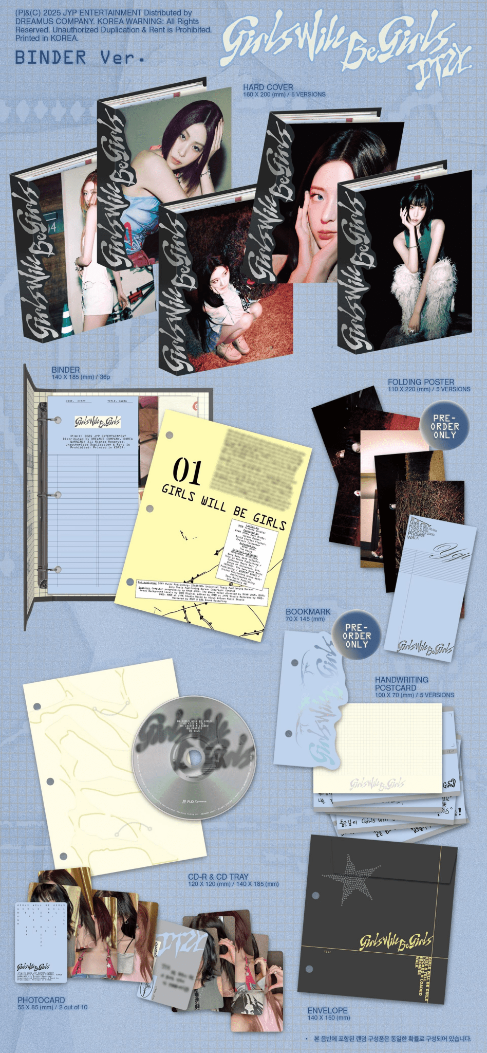 ITZY - Girls will be Girls Binder Version (random version) - KPop Idol