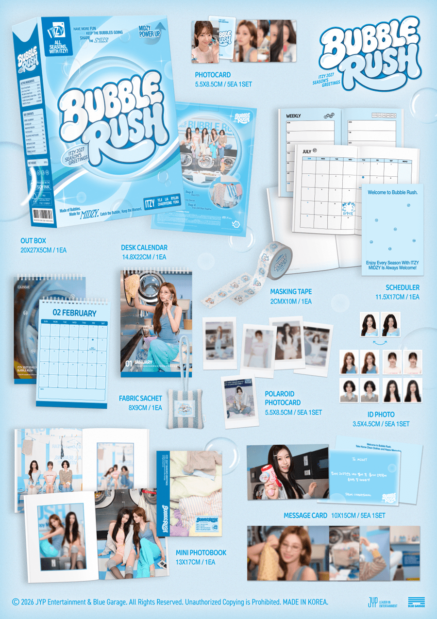 ⏳ ITZY - Season's Greetings 2027: Bubble Rush - KPop Idol