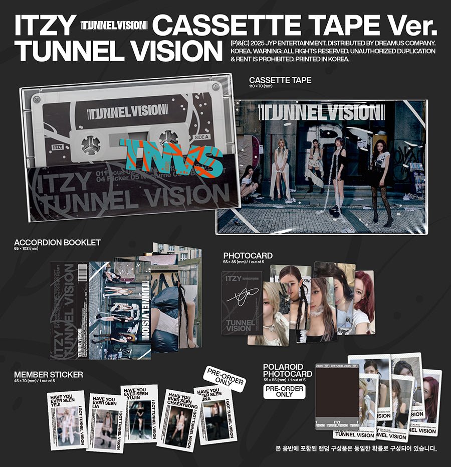 ITZY - Tunnel Vision Cassette Tape ver. - KPop Idol