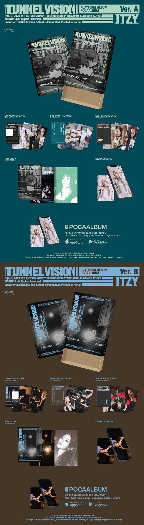 ITZY - Tunnel Vision Poca Album (random cover) - KPop Idol