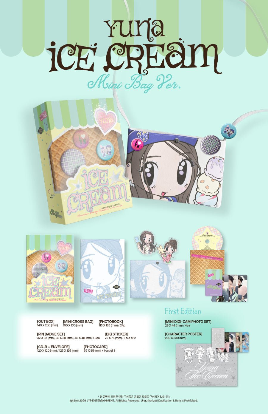 ITZY Yuna - Ice Cream: Mini Bag MD ver. - KPop Idol