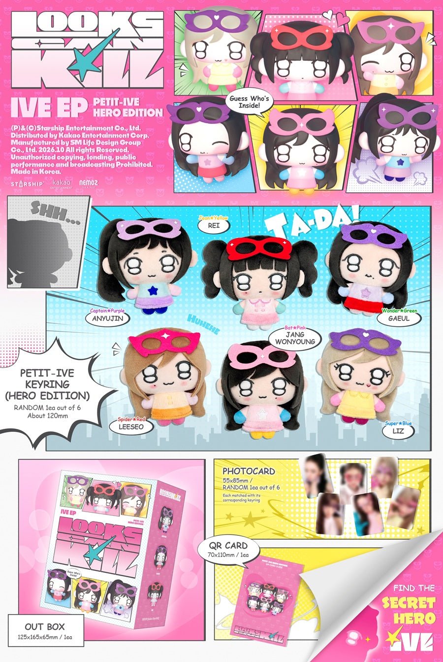 ⏳ IVE - Looks Can Kill: Petit-Ive Keyring Ver. - KPop Idol