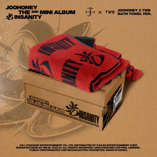 Joohoney - Insanity In Red x TWB Bath Towel Ver. - KPop Idol