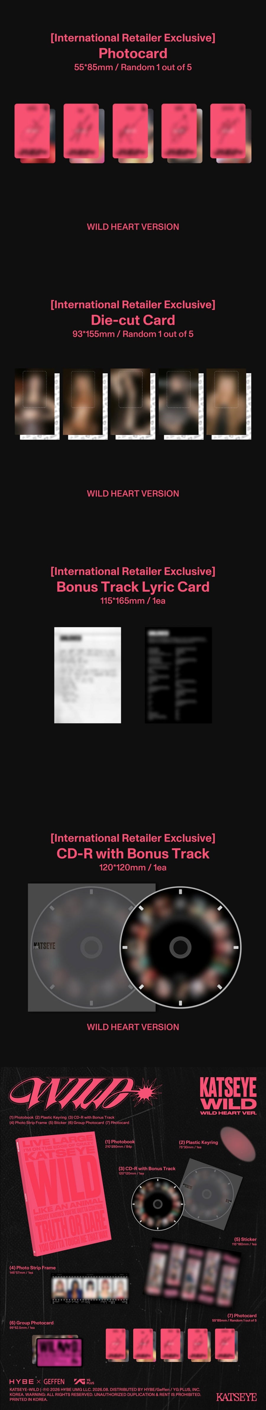 (Pre Order) Katseye  - Wild: International Retailer Ver.