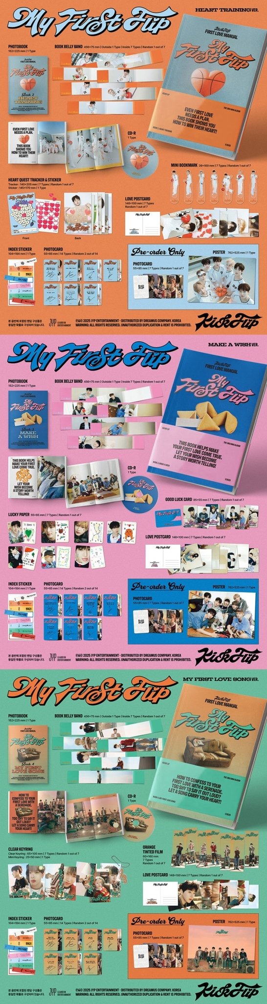 Kick Flip - My First Flip Photobook Version (version choice) - KPop Idol