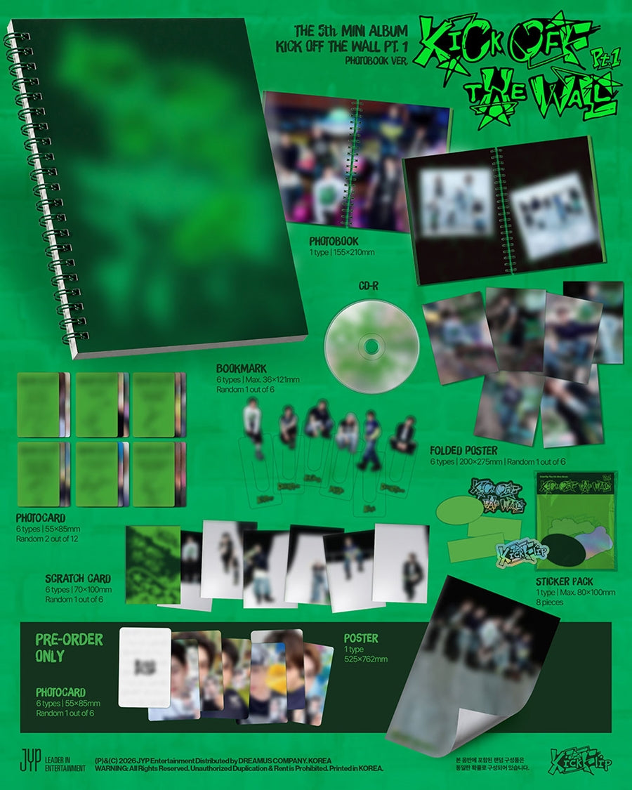 (Pre Order) KickFlip - Kick off the Wall Pt.1: Photobook Ver.