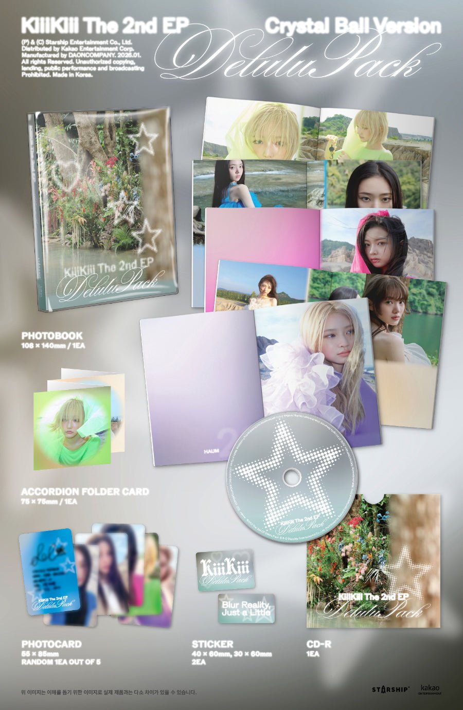 KiiiKiii - Delulu Pack Crystal Ball Version - KPop Idol