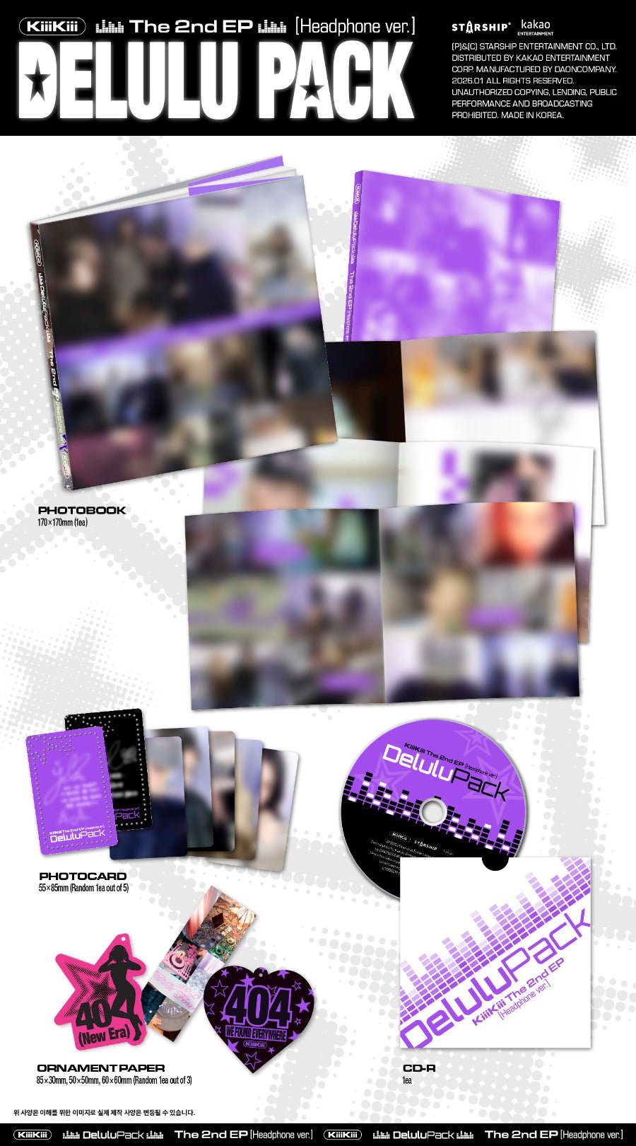 KiiiKiii - Delulu Pack Headphone Version - KPop Idol